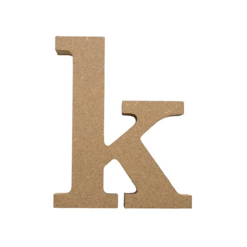アルファベット & 数字 オブジェ 【小文字k】 木製 MDF イニシャル アルファベットレター インテリア イニシャルオブジェ ウエルカムオブジェ