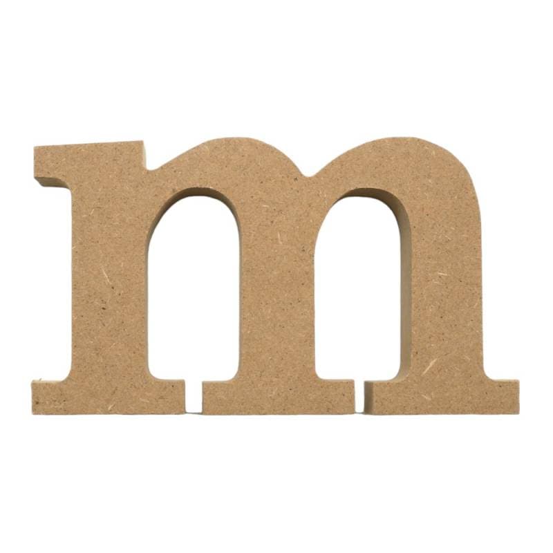 アルファベット & 数字 オブジェ 【小文字m】 木製 MDF イニシャル アルファベットレター インテリア イニシャルオブジェ ウエルカムオブジェ