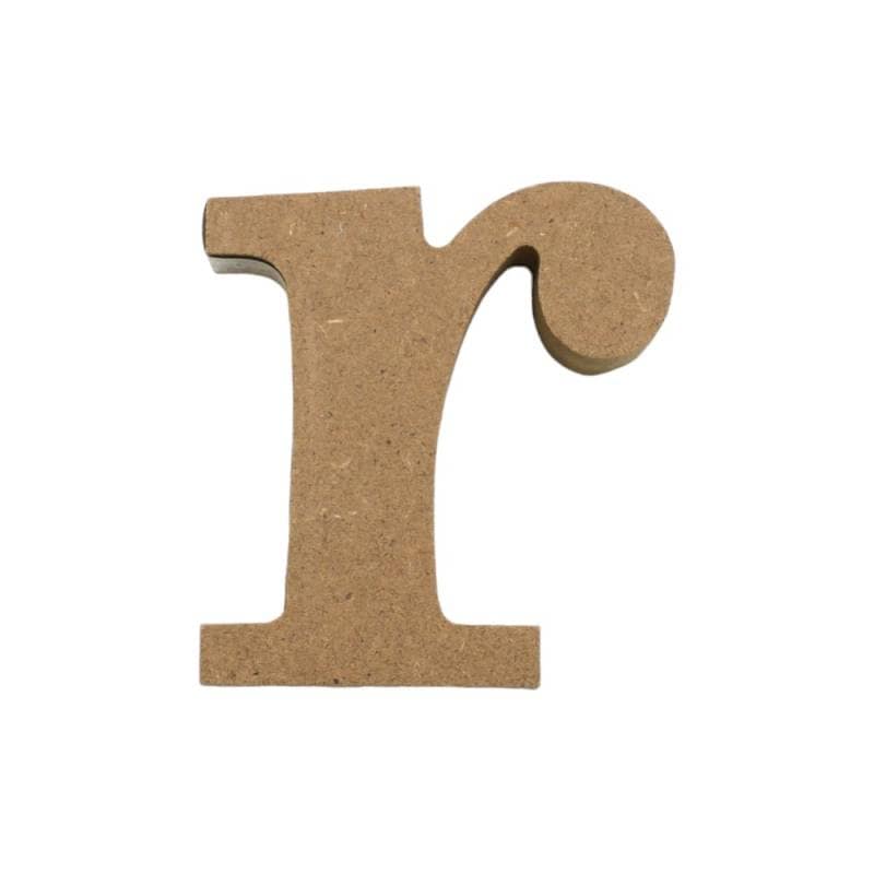アルファベット & 数字 オブジェ 【小文字r】 木製 MDF イニシャル アルファベットレター インテリア イニシャルオブジェ ウエルカムオブジェ