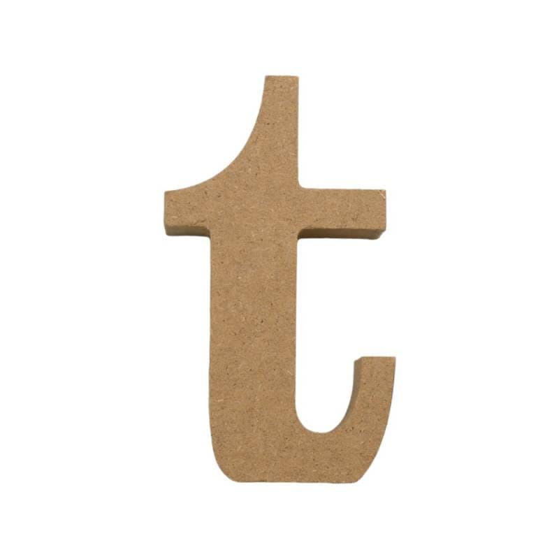 アルファベット & 数字 オブジェ 【小文字t】 木製 MDF イニシャル アルファベットレター インテリア イニシャルオブジェ ウエルカムオブジェ
