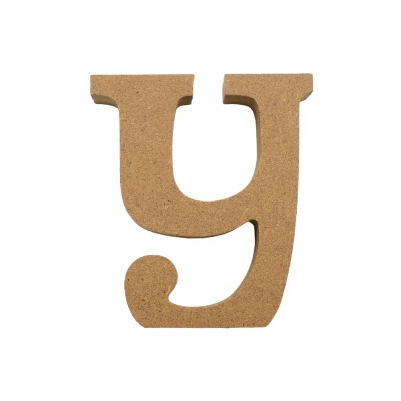 アルファベット & 数字 オブジェ 【小文字y】 木製 MDF イニシャル アルファベットレター インテリア イニシャルオブジェ ウエルカムオブジェ
