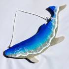 【#7 ocean panel art 〜whale〜】 〜195×442×12mm〜 エポキシレジン作品 エポキシアート オーシャンアート 波アート 海アート|エポキシアート