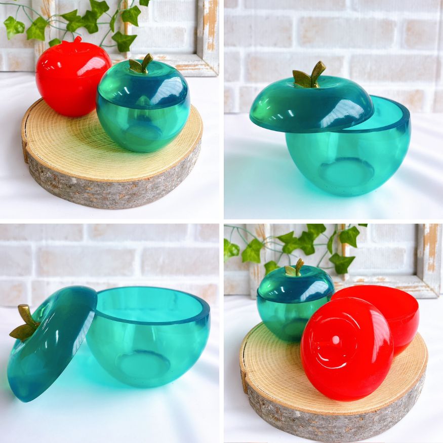 シリコンモールド リンゴ 小物入れ レジン 型
