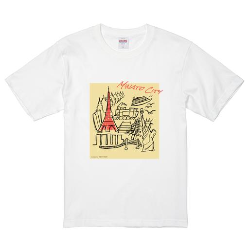 MINATO CITY イラストTシャツ（イエロー）