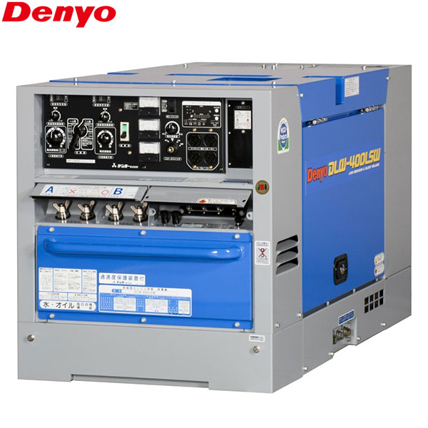 デンヨー 低騒音型 ディーゼルエンジン溶接機 DLW-400LSW