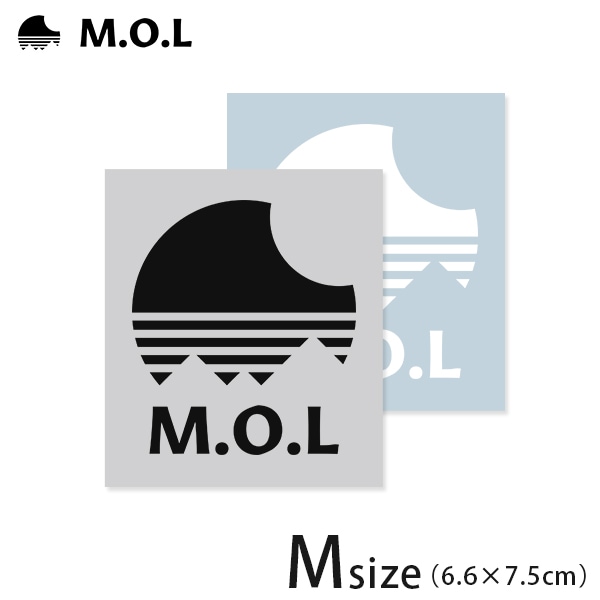 メール便】M.O.L ロゴステッカー Mセット (6.6×7.5cm) ｜ すべての商品