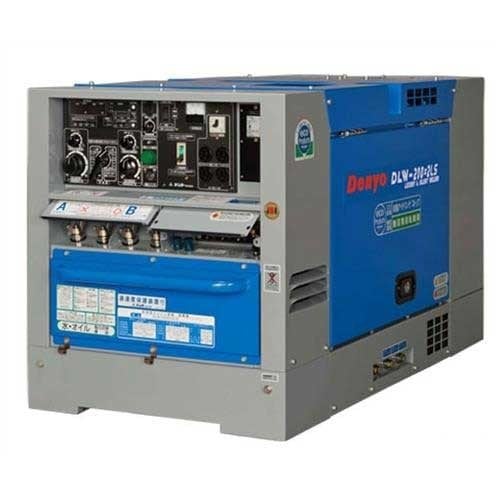 デンヨー 防音型ディーゼルエンジン溶接機 DLW-200×2LS (溶接