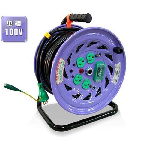 日動 電工ドラム NF-EB34 (VCT2.0-22A×30m) ｜ コードリール・電設配線