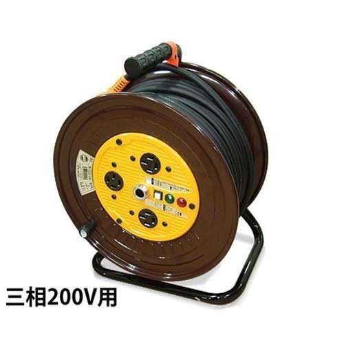 日動 電工ドラム30m 日動・電工ドラム 15A×30m・NR-304Dｿﾌﾄﾝ－電動工具・電工ドラム