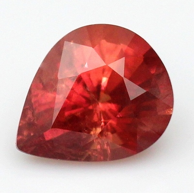 1.24ct天然オレンジサファイア【非加熱】タンザニア 鑑別付