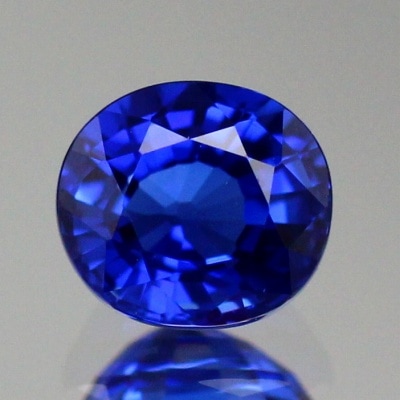 天然ブルーサファイア、天然ダイヤモンド 天然サファイア 1.32ct 【グレイッシュブルー】