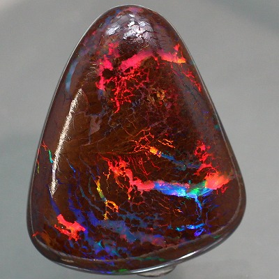15.72ct天然ボルダーオパール【大地の神秘】レッドマルチ◇CM