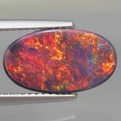 天然ブラックオパール 2.30ct【全面赤斑】