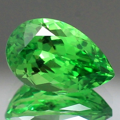 1.65ct天然ツァボライトガーネット【高品質・ジェムクラス】ネオンUV蛍光