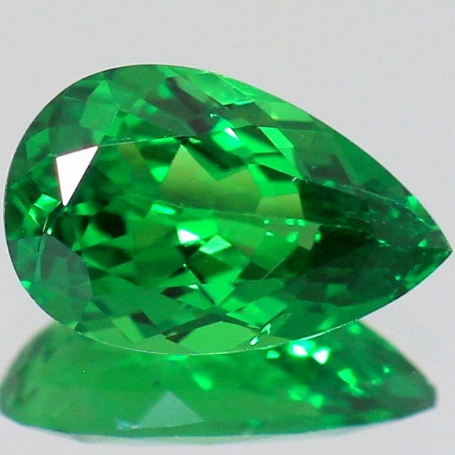 1.25ct天然ツァボライトガーネット【Top Neon Green】高彩度!