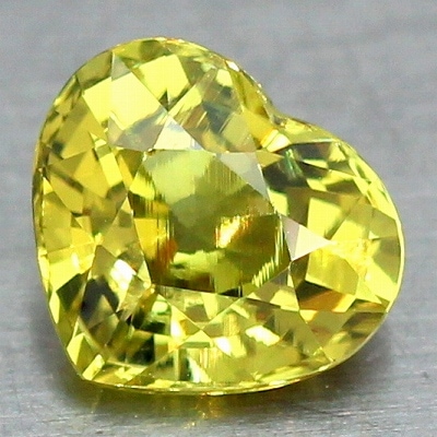 2.22ct天然グロッシュラーガーネット【イエローハート】輝き