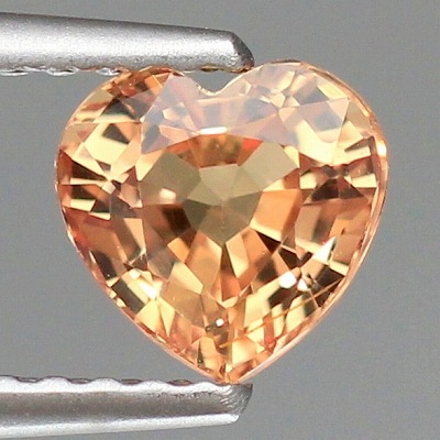 非加熱オレンジサファイア0.59ctNatural orangesapphire 0.99ct天然オレンジサファイア【非加熱・ハート】分析報告書付