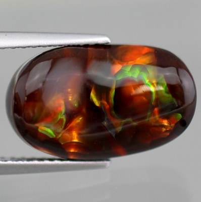 天然ファイアアゲート 5.90ct 【メキシコ】 美品