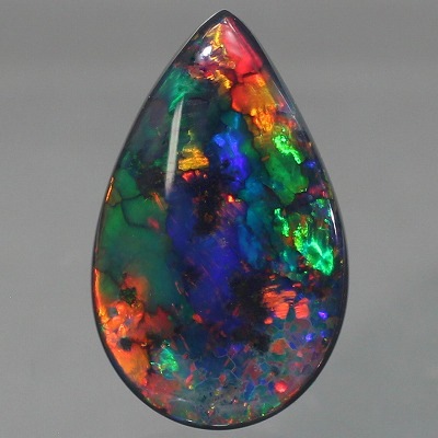 天然ブラックオパール 3.13ct【黒生地&美遊色】インパクト