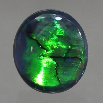 天然ブラックオパール 1.47ct【グリーンフラッシュ遊色】