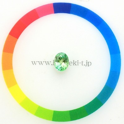 ミントコーネルピン 1.16ct天然コーネルピン【極上ネオンミントグリーン】レア 中宝