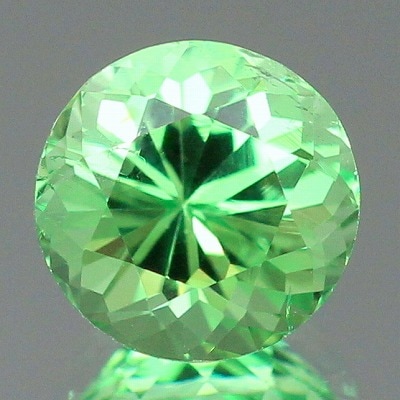 1.16ct天然ミントガーネット【メレラニ・UVタイプ】ラウンド　輝き
