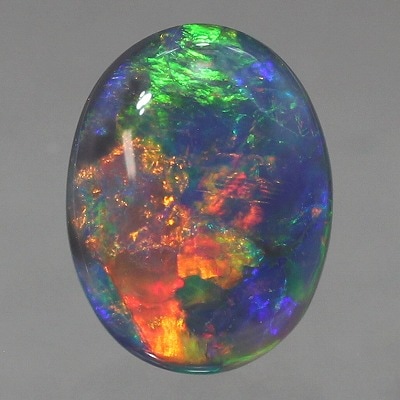 1.21ct天然ブラックオパール【レッドマルチ遊色】