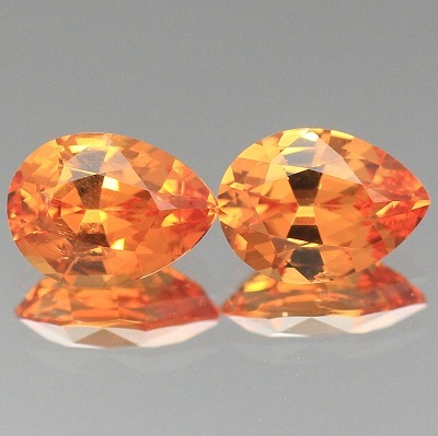 2.26ct/2P【マンダリン】天然スペサルティンガーネット　ペア