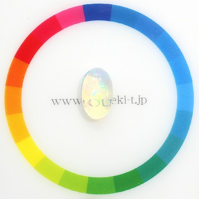 3.00ct天然ウォーターオパール【ブルーグリーン遊色】メキシコ