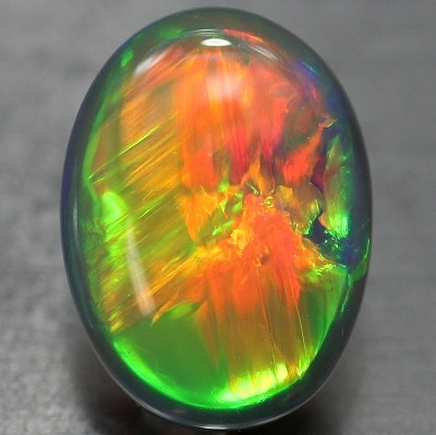 3.81ct天然ブラックオパール【衝撃の遊色】トッピン