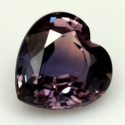 最高品質！ウルグアイ産⭐アメジストハート⭐カルサイト付⭐N170 1.04ct天然パーティーカラーサファイア【非加熱】マダガスカル ハート