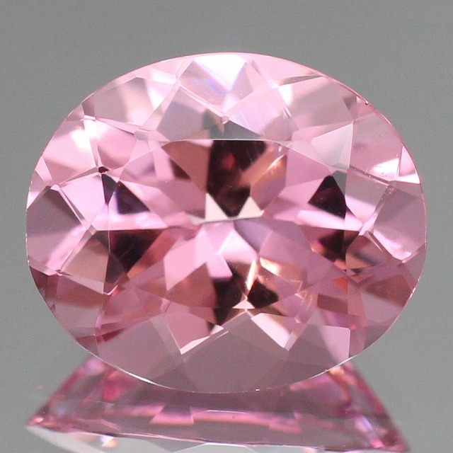 3.79ct天然モルガナイト【TOP　PINK】絶賛カラー　ブラジル　中宝研ソ付