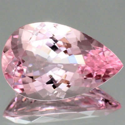 天然モルガナイト 6.53ct 【IFクラス・ピュアピンク】 中宝研ソーティング付