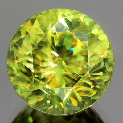 3.03ct天然スフェーン【ラウンドカット】◇CM