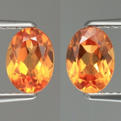 天然スペサルティンガーネット 2.85ct/2P 【マンダリン】 高品質 ペア