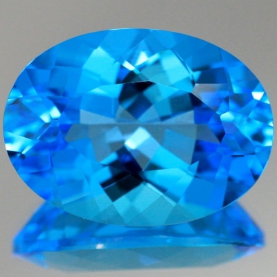 天然トパーズ 23.86ct 【美発色スイスブルー】 ブラジル