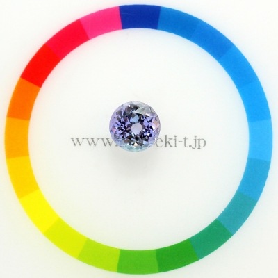 天然ゾイサイト 2.70ct 【タンザナイト】 非加熱 マルチカラー