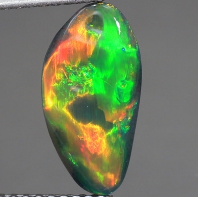 天然ブラックオパール 1.27ct 【エレクトリック】　独創的