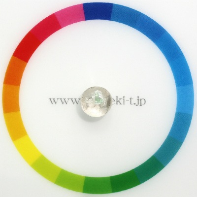 天然フローライトイントパーズ 3.51ct【グリーン結晶】