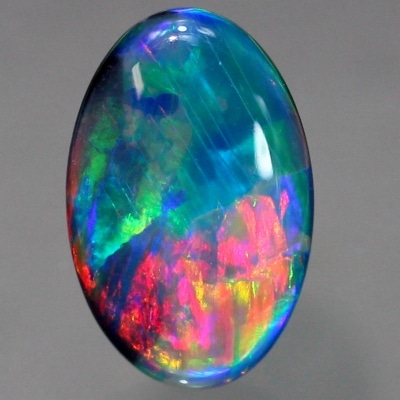 天然ブラックオパール 1.40ct 【ローリングネオン】 激変
