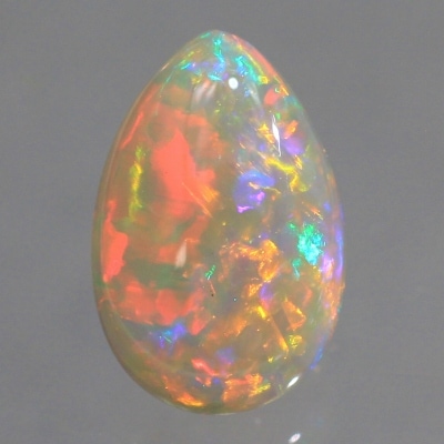 天然オパール 1.29ct 【オレンジレッド美遊色】 ライトニングリッジ