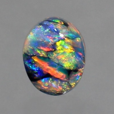 天然ブラックオパール 0.61ct 【美彩色】　遊色ビッシリ！