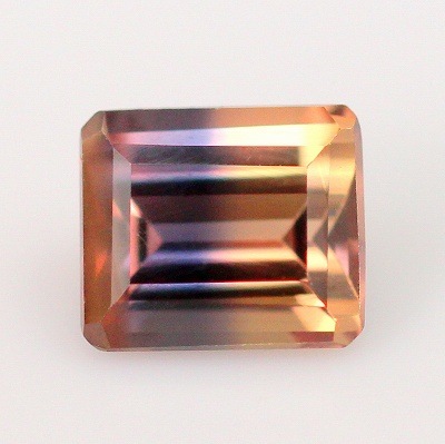 天然バイカラーサファイア 0.35ct 【バイカラー】 オレンジ