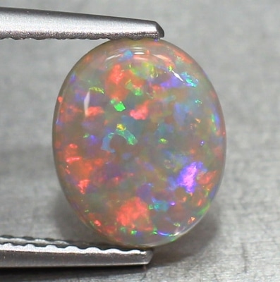 天然オパール0.89ct 【オレンジレッド遊色】 ライトニングリッジ