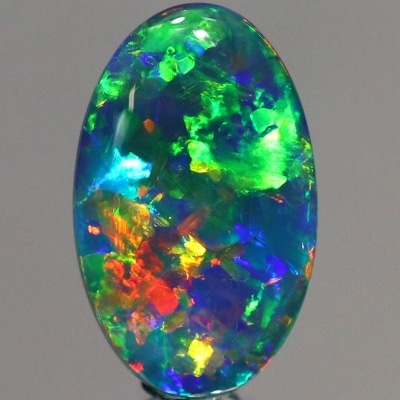 天然ブラックオパール 3.52ct 【最上級クオリティー】　ネオンマルチ　 トッピン！