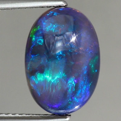 天然ブラックオパール 4.47ct 【ブルー】　◇コレマ品