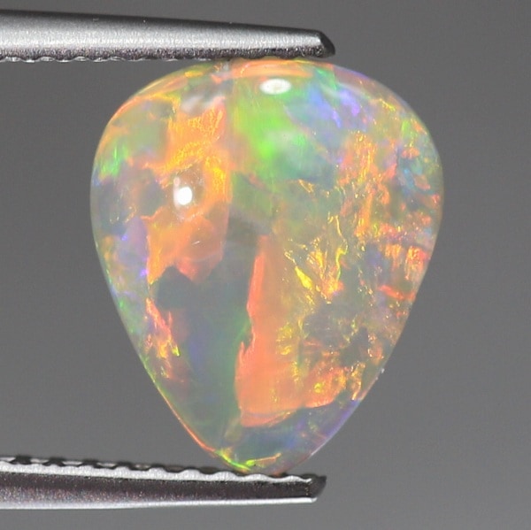 天然オパール 1.66ct 【オレンジレッド】 ライトニングリッジ