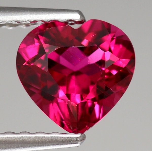 天然トルマリン 0.99ct 【美濃色ルベライト】 ハート