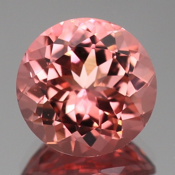 天然トルマリン 2.75ct 【オレンジピンク・9mmラウンド】 コンゴ