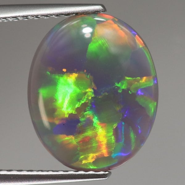 天然ブラックオパール 3.51ct 【ネオン遊色】 美パターン